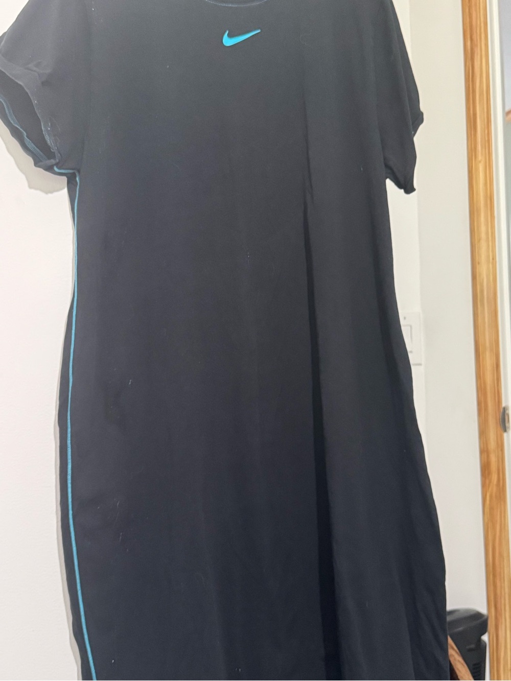 Nike Black Tunic Dress with Teal Accent